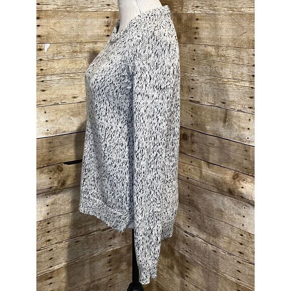 THEORY WOOL BLEND RIBBED CREWNECK DROP SHOULDER CASUAL SWEATER SIZE SMALL - Picture 3 of 7